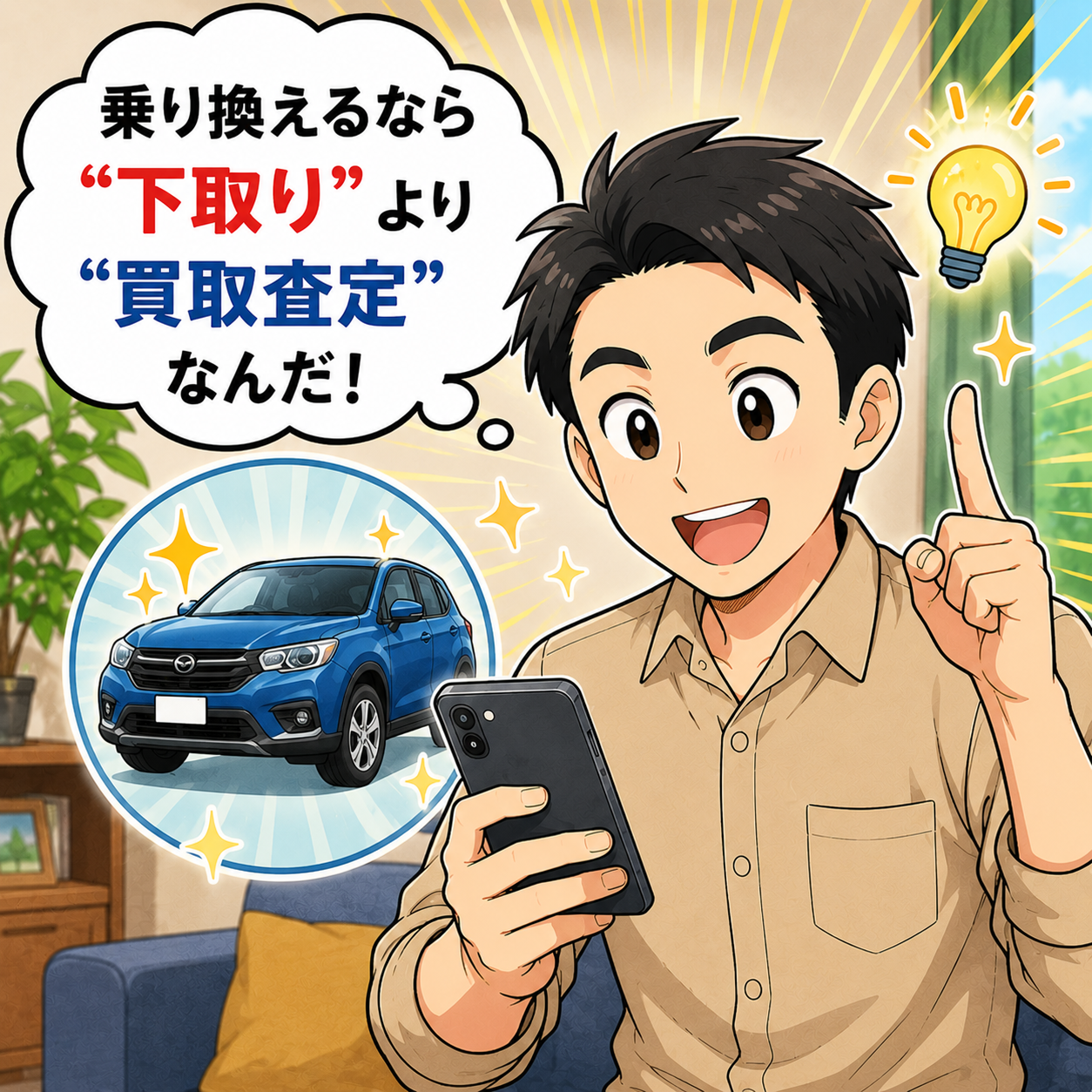 乗り換えるなら下取りより買取査定だと気づく場面